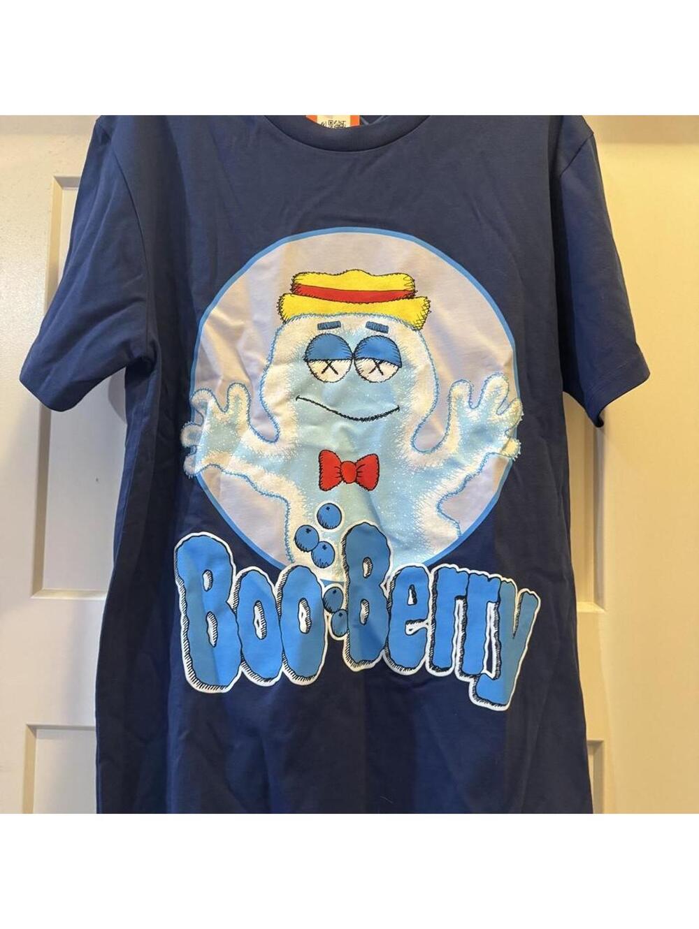 KAWS Boo Berry blue cotton t-shirt #cereal #kaws #GeneralMills